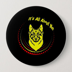 Badge Rond 10 Cm Moi berger allemand