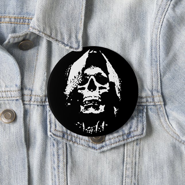 Badge Rond 10 Cm Moissonneuse d'âmes : la peur incarne (En situation)