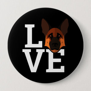 Badge Rond 10 Cm Mon berger allemand