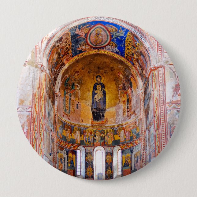 Badge Rond 10 Cm Monastère de Gelati (Devant)