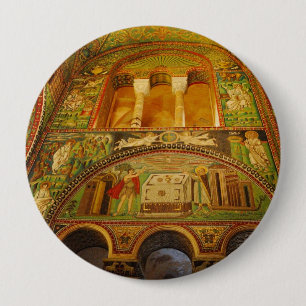 Badge Rond 10 Cm Mosaïques de Ravenne