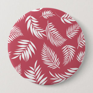 Badge Rond 10 Cm Motif de feuilles tropicales 8