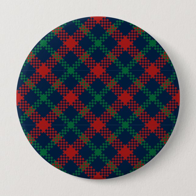 Badge Rond 10 Cm Motif de Noël 104 (Devant)