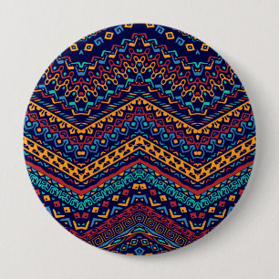 Badge Rond 10 Cm Motifs ethniques