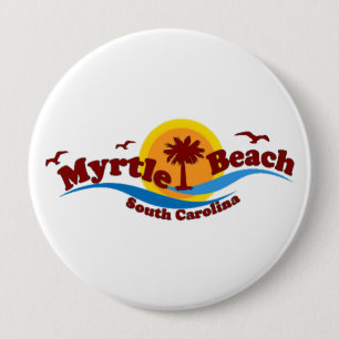 Badge Rond 10 Cm Myrtle Beach.
