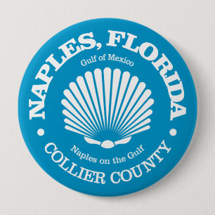 Badge Rond 10 Cm Naples Fl (coquillage)