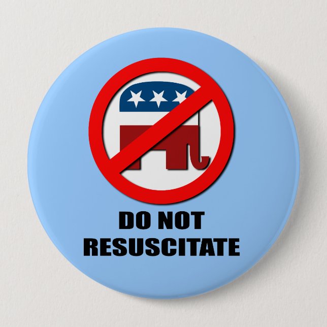 Badge Rond 10 Cm Ne ressuscitez pas (Devant)