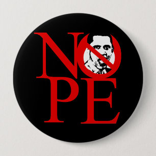 Badge Rond 10 Cm Nope 4