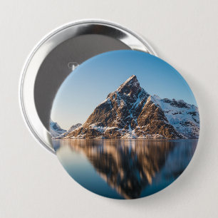 Badge Rond 10 Cm Norvège Lofoten