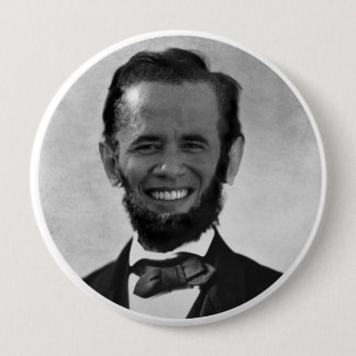 BADGE ROND 10 CM OBAMA LINCOLN