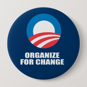 BADGE ROND 10 CM ORGANISER POUR LE CHANGEMENT
