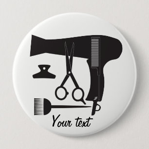 Badge Rond 10 Cm Outils de coiffures