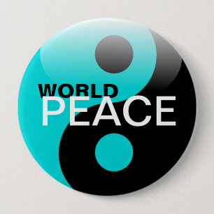 Badge Rond 10 Cm paix mondiale