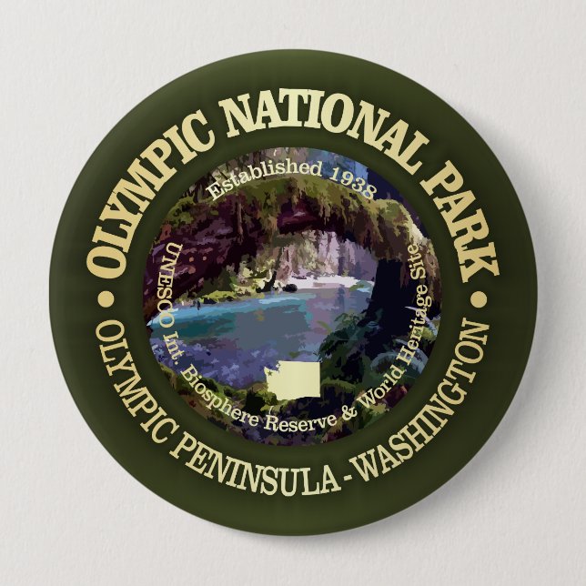 Badge Rond 10 Cm Parc national olympique (NP2) (Devant)