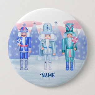 Badge Rond 10 Cm Pastel Nutcracker Kings