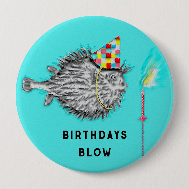 Badge Rond 10 Cm Pêche Thématique Idées de fête d'anniversaire (Devant)