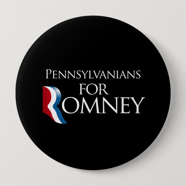 Badge Rond 10 Cm Pennsylvaniens pour Romney - .png (Devant)