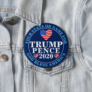 Badge Rond 10 Cm Penny d'atout 2020 politiques collectables de
