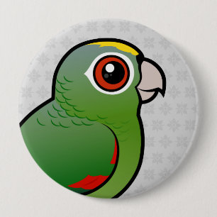 Badge Rond 10 Cm Perroquet farineux de Birdorable