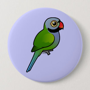 Badge Rond 10 Cm Perruche de Derbyan