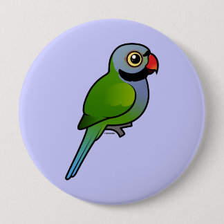 Badge Rond 10 Cm Perruche de Derbyan