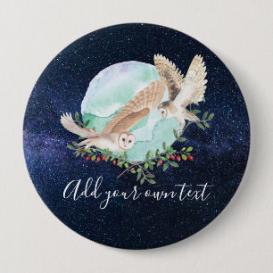 Badge Rond 10 Cm Personnalité d'Owls