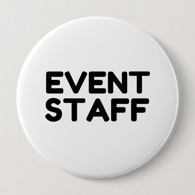 BADGE ROND 10 CM PERSONNEL DE L'ÉVÉNEMENT (Devant)