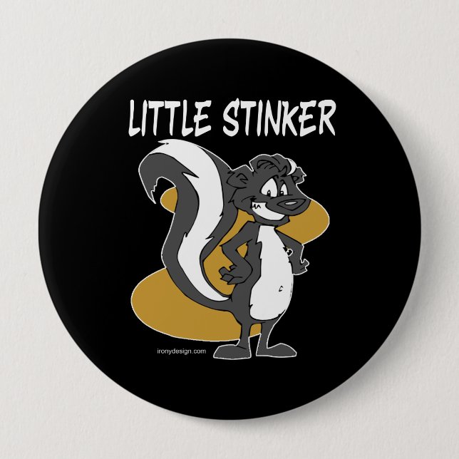 Badge Rond 10 Cm Petite peau puante (Devant)