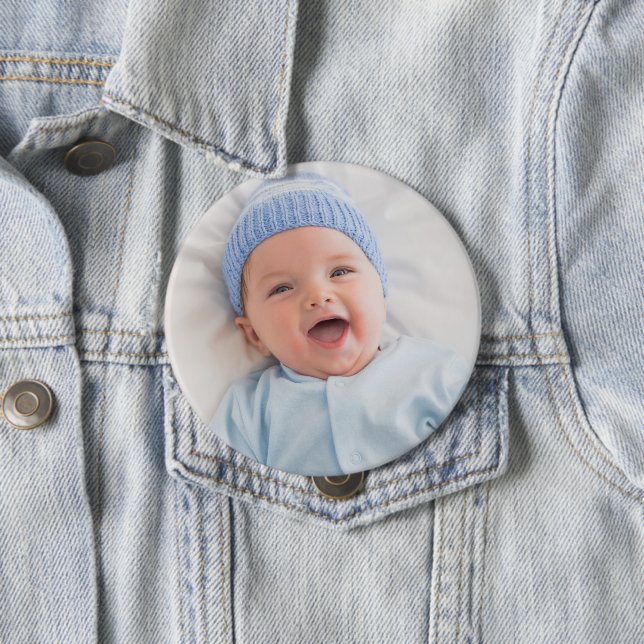 Badge Rond 10 Cm Photo personnelle Ajoutez votre propre photo (En situation)