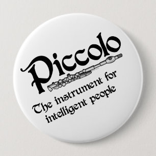 Badge Rond 10 Cm Piccolo intelligent