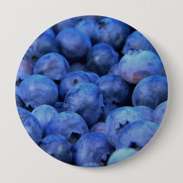 Badge Rond 10 Cm pile de bleuets (Devant)