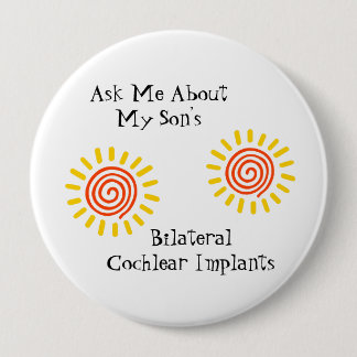 Badge Rond 10 Cm Pin bilatéral de fils
