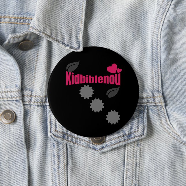 Badge Rond 10 Cm Pin Kibiblenou (En situation)