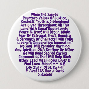 Badge Rond 10 Cm Plan intégré pour la vérité, la justice et la 