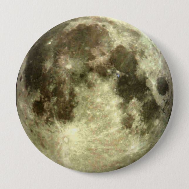 Badge Rond 10 Cm Pleine lune (Devant)