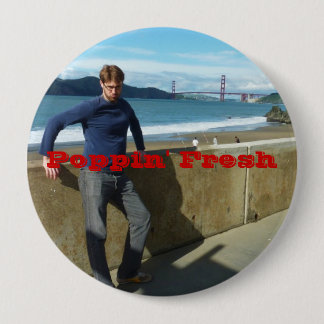 Badge Rond 10 Cm Poppin frais
