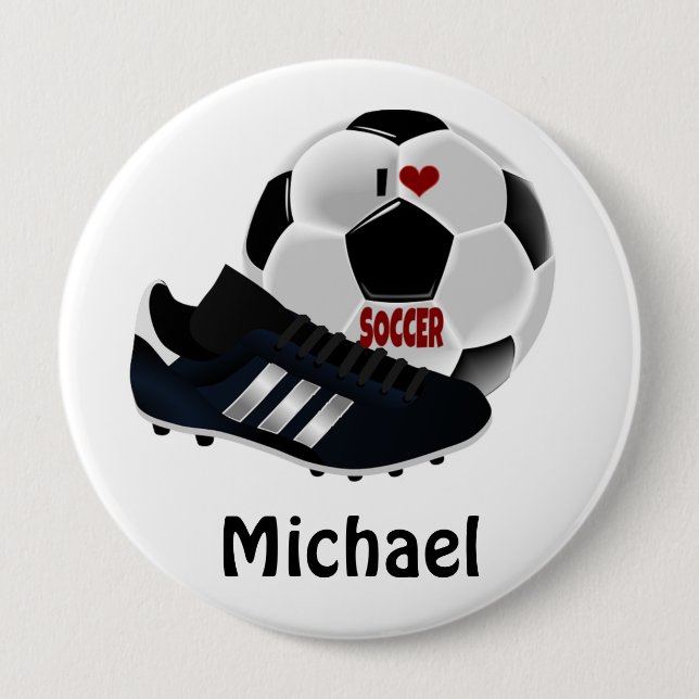 Badge Rond 10 Cm Popular soccer design template (Devant)