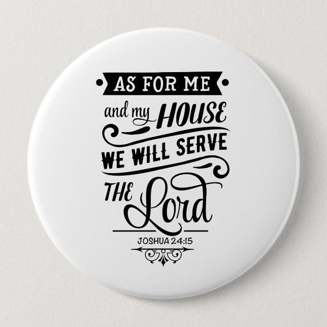 Badge Rond 10 Cm Pour Moi Et Mon Bouton Maison (Devant)