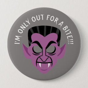 Badge Rond 10 Cm Pour un bouton de partie de Halloween de vampire