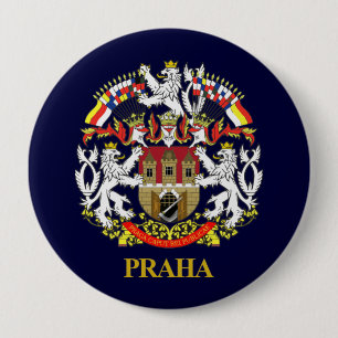 Badge Rond 10 Cm Praha (Prague)