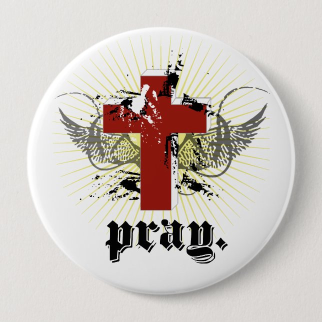 Badge Rond 10 Cm priez (Devant)