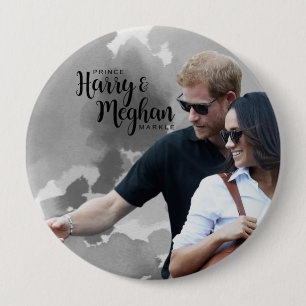 Badge Rond 10 Cm Prince Harry & Meghan Markle