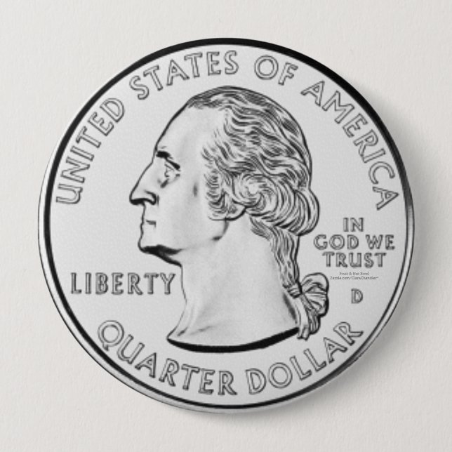 Badge Rond 10 Cm Quart (Devant)