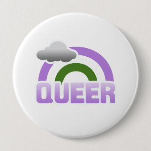 BADGE ROND 10 CM QUEER RAINBOW
