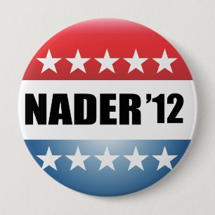 BADGE ROND 10 CM RALPH NADER