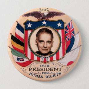 Badge Rond 10 Cm Ralph Nader 2012