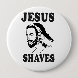 BADGE ROND 10 CM RASAGES DE JÉSUS