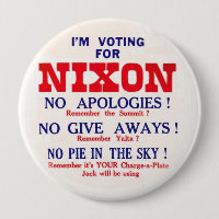 Rétro bouton de Nixon Anti-JFK