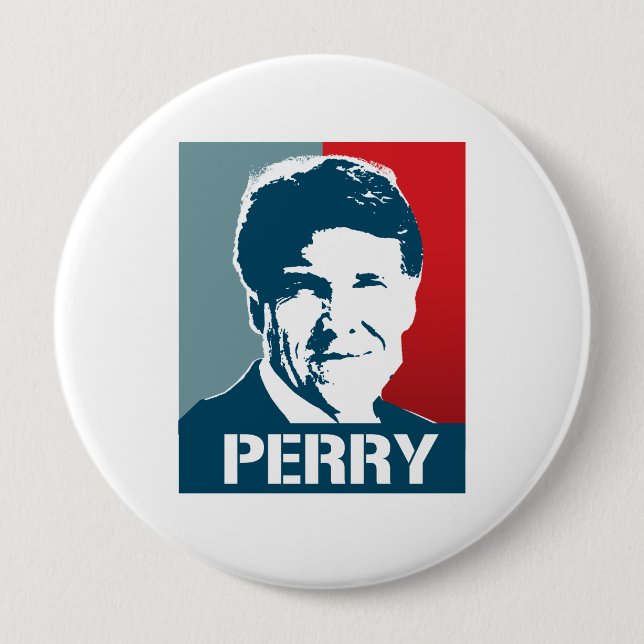 BADGE ROND 10 CM RICK PERRY POSTER (Devant)