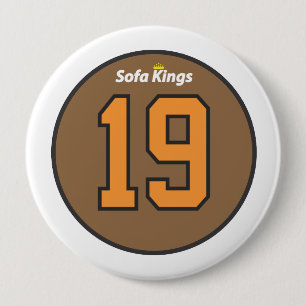 Badge Rond 10 Cm Roi 19 bouton de sofa